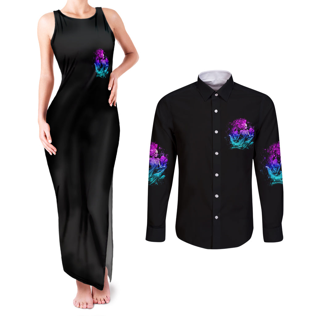 my-demons-tried-to-drown-me-mermaid-couples-matching-tank-maxi-dress-and-long-sleeve-button-shirt
