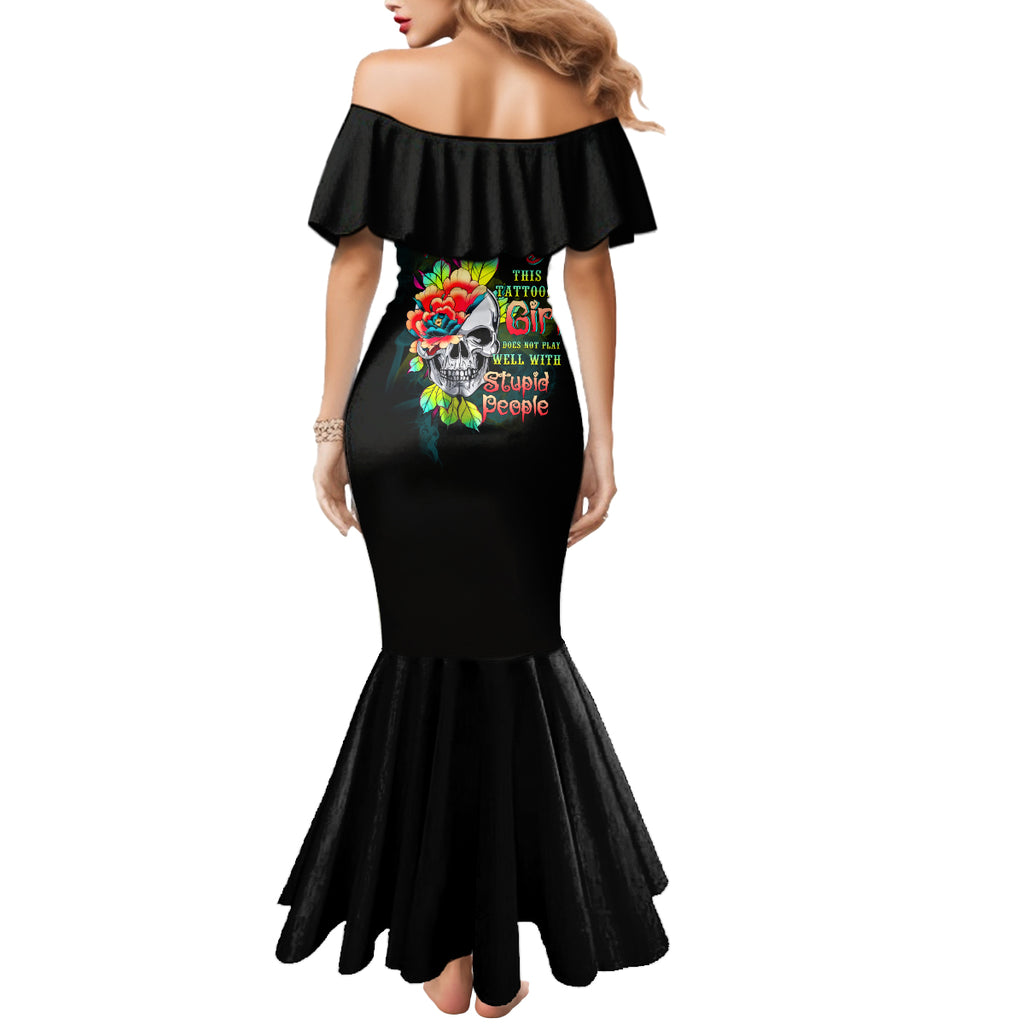 warning-this-tattooed-girl-flower-mermaid-dress