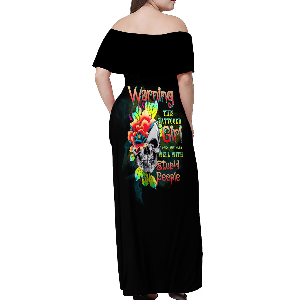 warning-this-tattooed-girl-flower-off-shoulder-maxi-dress