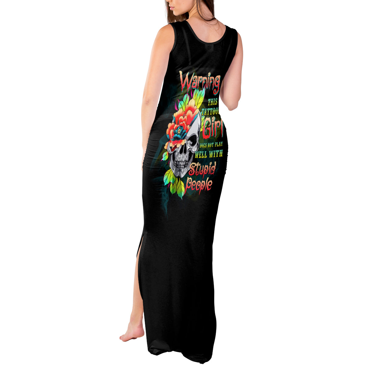 warning-this-tattooed-girl-flower-tank-maxi-dress