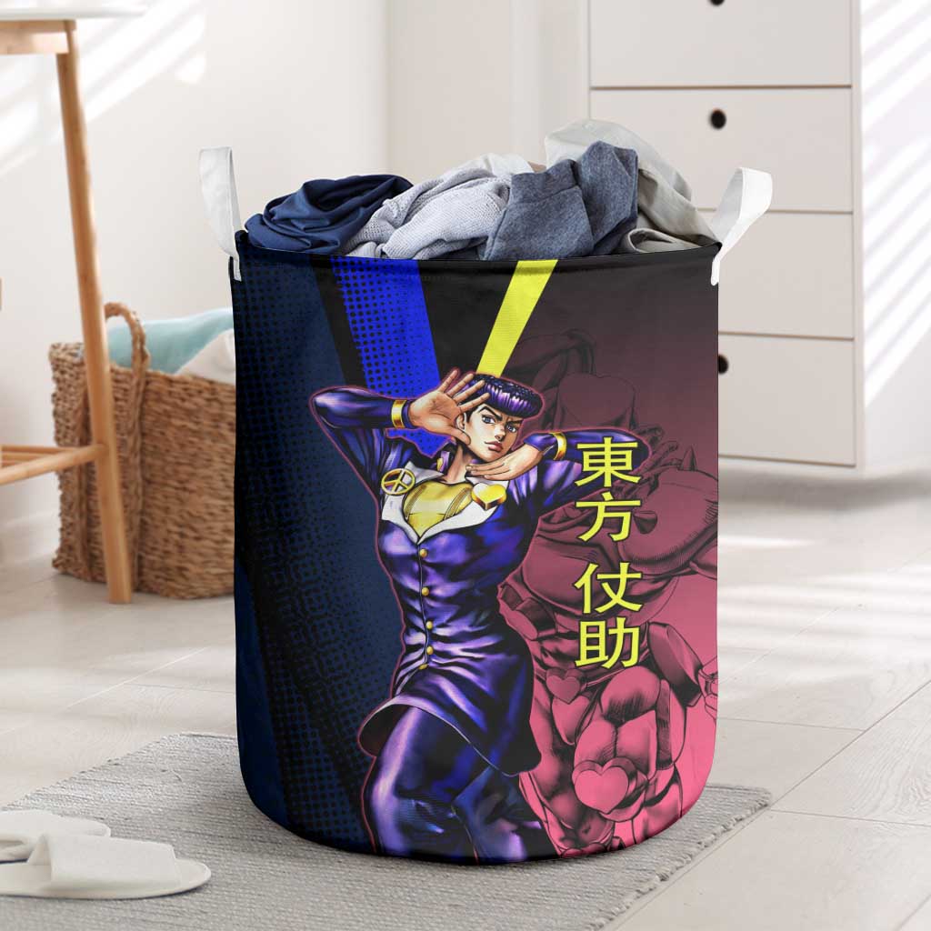 Josuke JoJo’s Bizarre Adventure Laundry Basket with Crazy Diamond Stand - The Mazicc