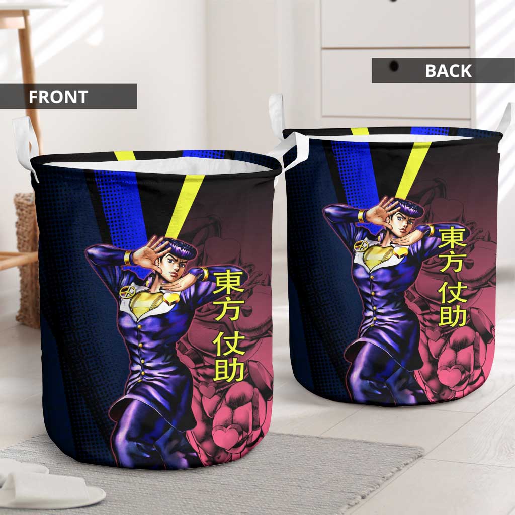 Josuke JoJo’s Bizarre Adventure Laundry Basket with Crazy Diamond Stand - The Mazicc