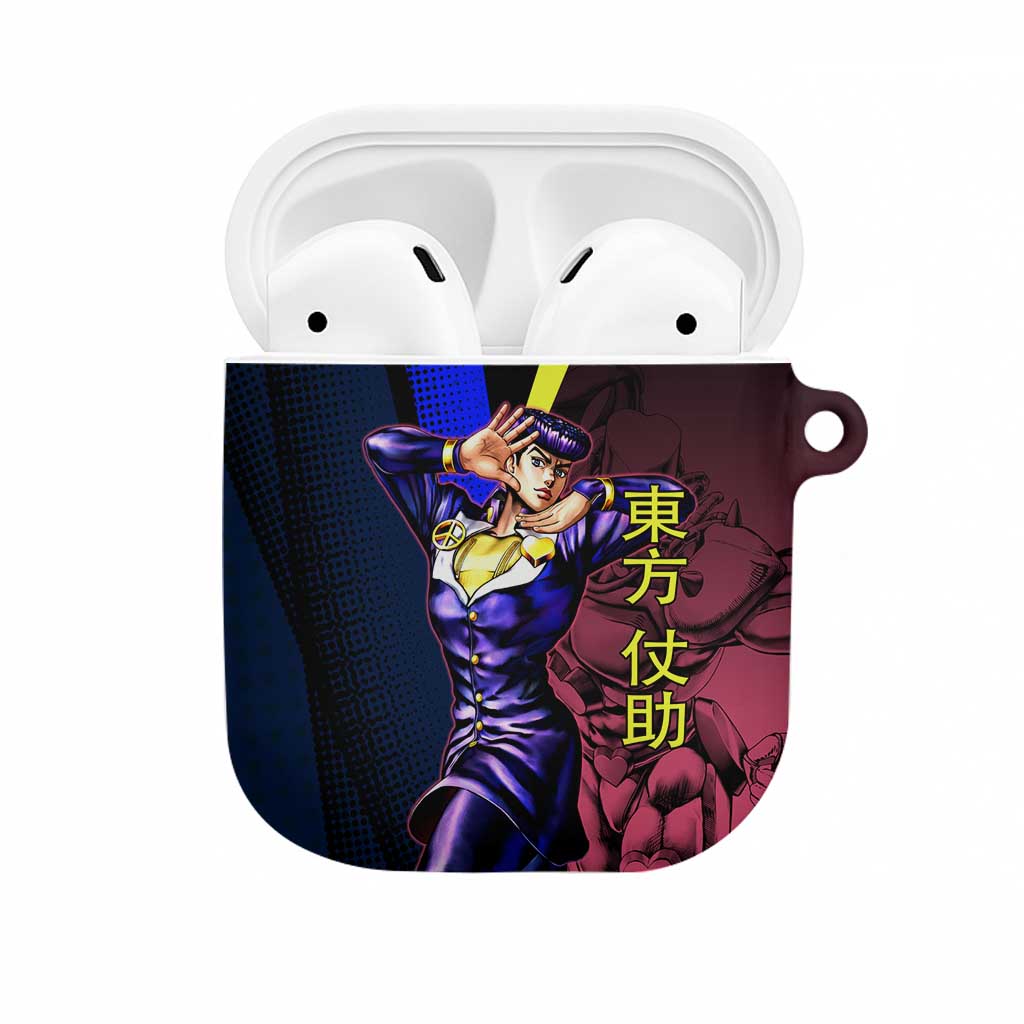 Josuke JoJo’s Bizarre Adventure AirPods Case with Crazy Diamond Stand - The Mazicc