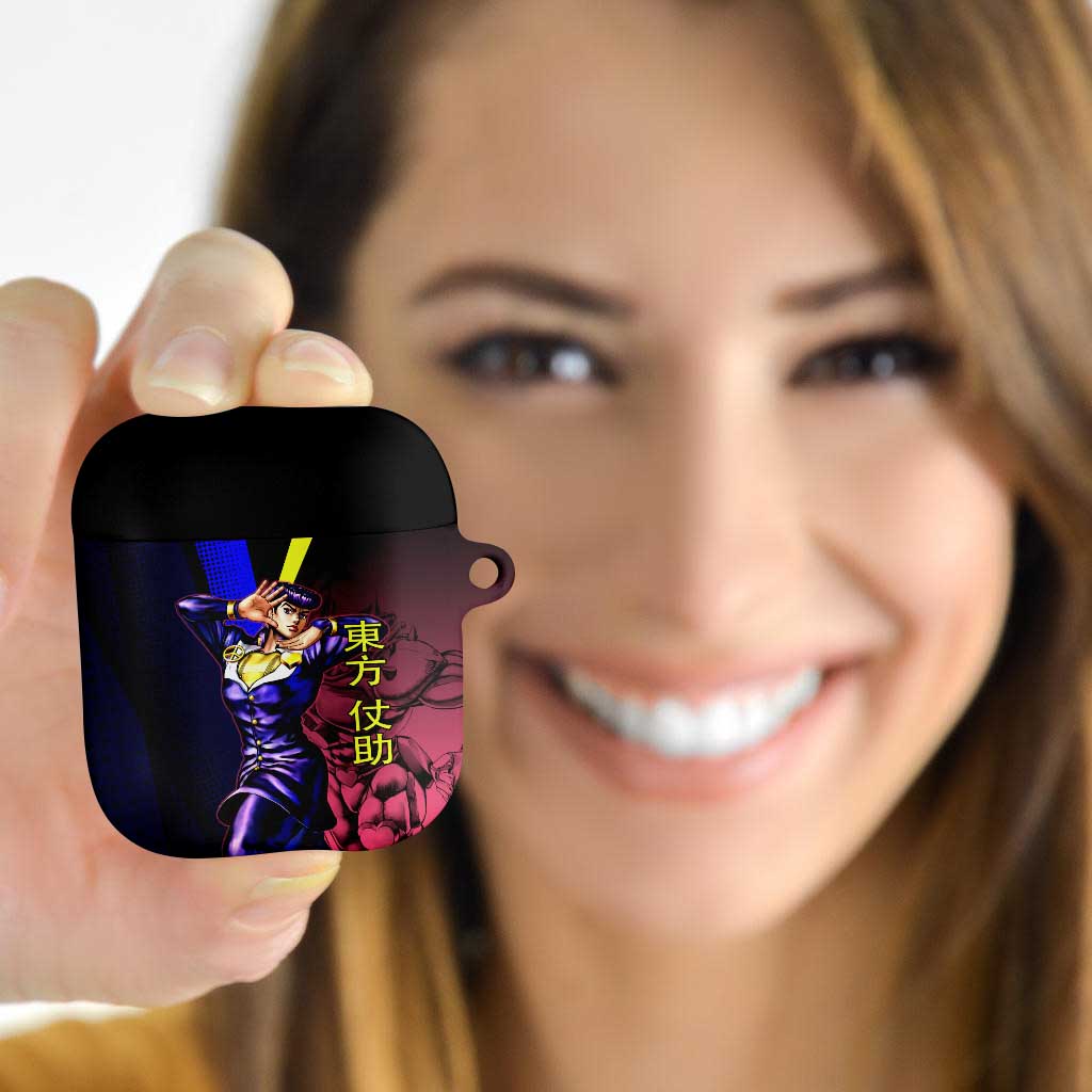 Josuke JoJo’s Bizarre Adventure AirPods Case with Crazy Diamond Stand - The Mazicc