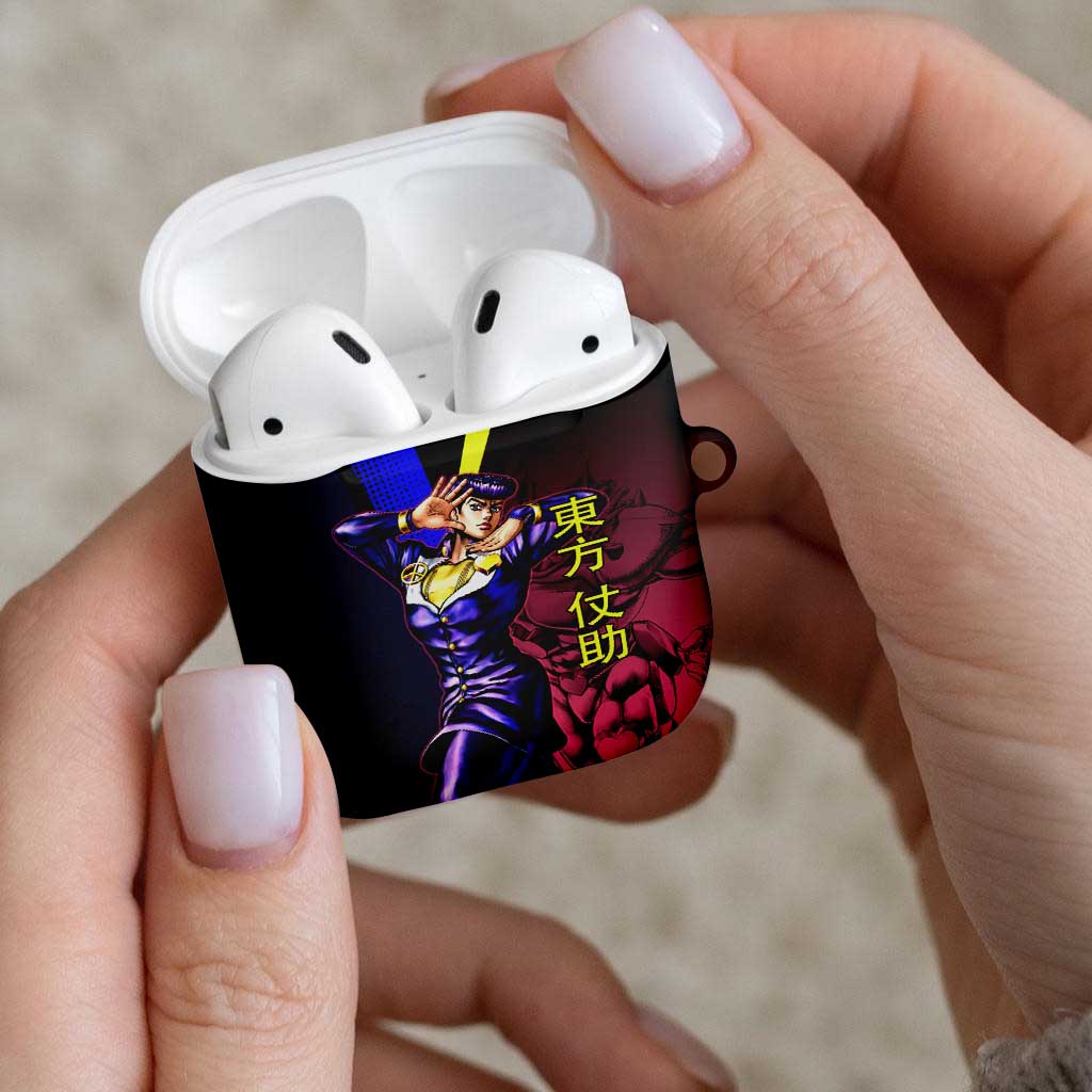 Josuke JoJo’s Bizarre Adventure AirPods Case with Crazy Diamond Stand - The Mazicc