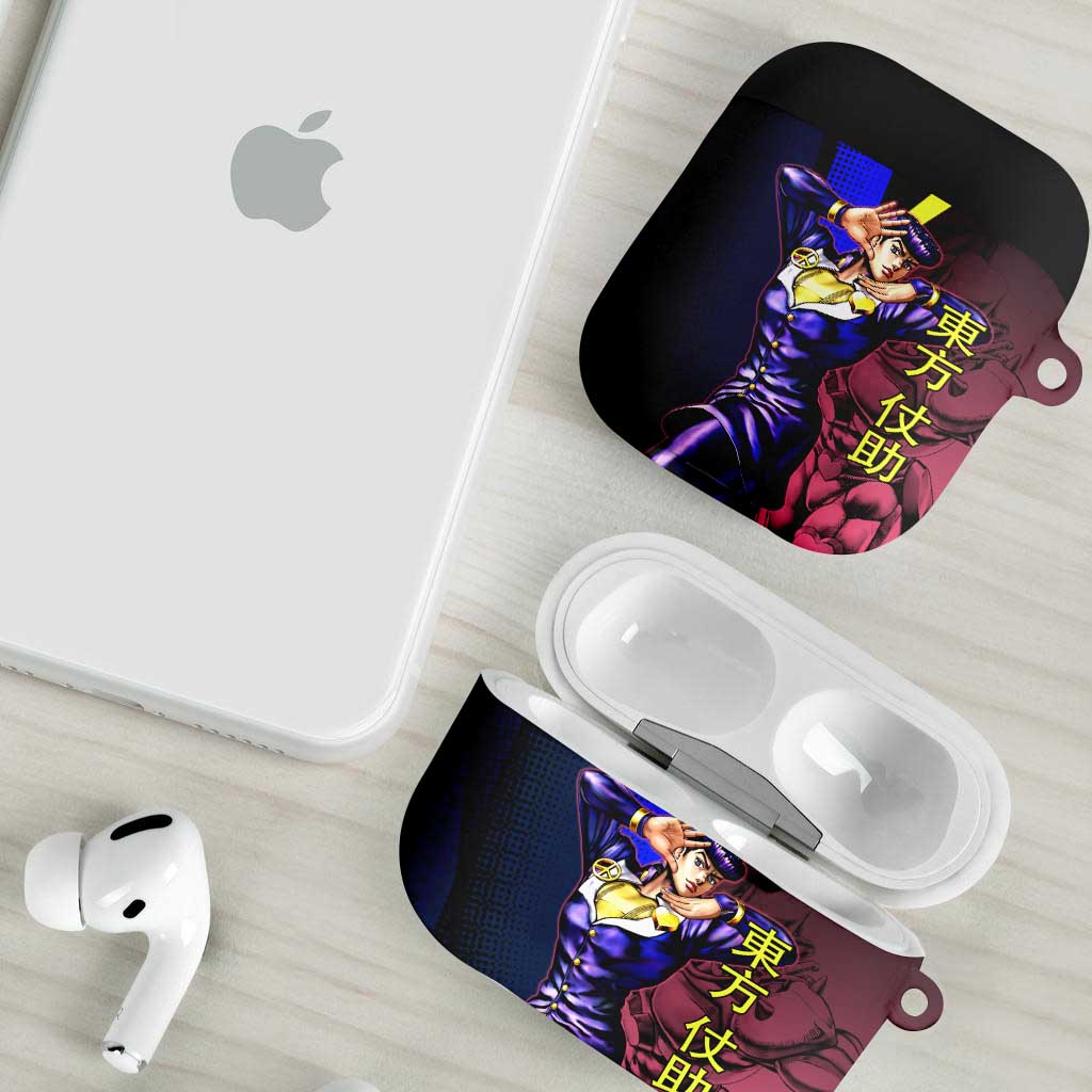 Josuke JoJo’s Bizarre Adventure AirPods Case with Crazy Diamond Stand - The Mazicc
