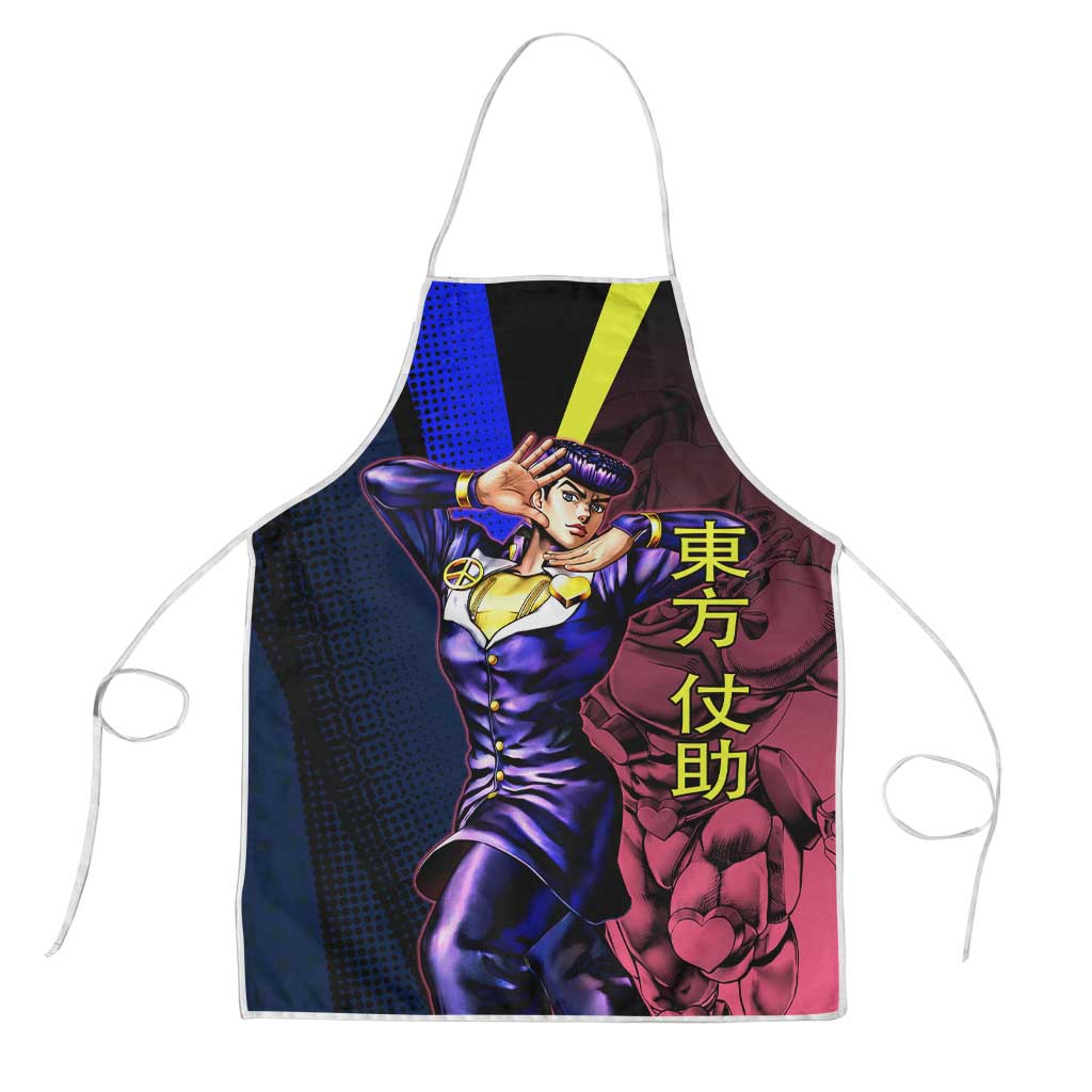 Josuke JoJo’s Bizarre Adventure Apron with Crazy Diamond Stand - The Mazicc