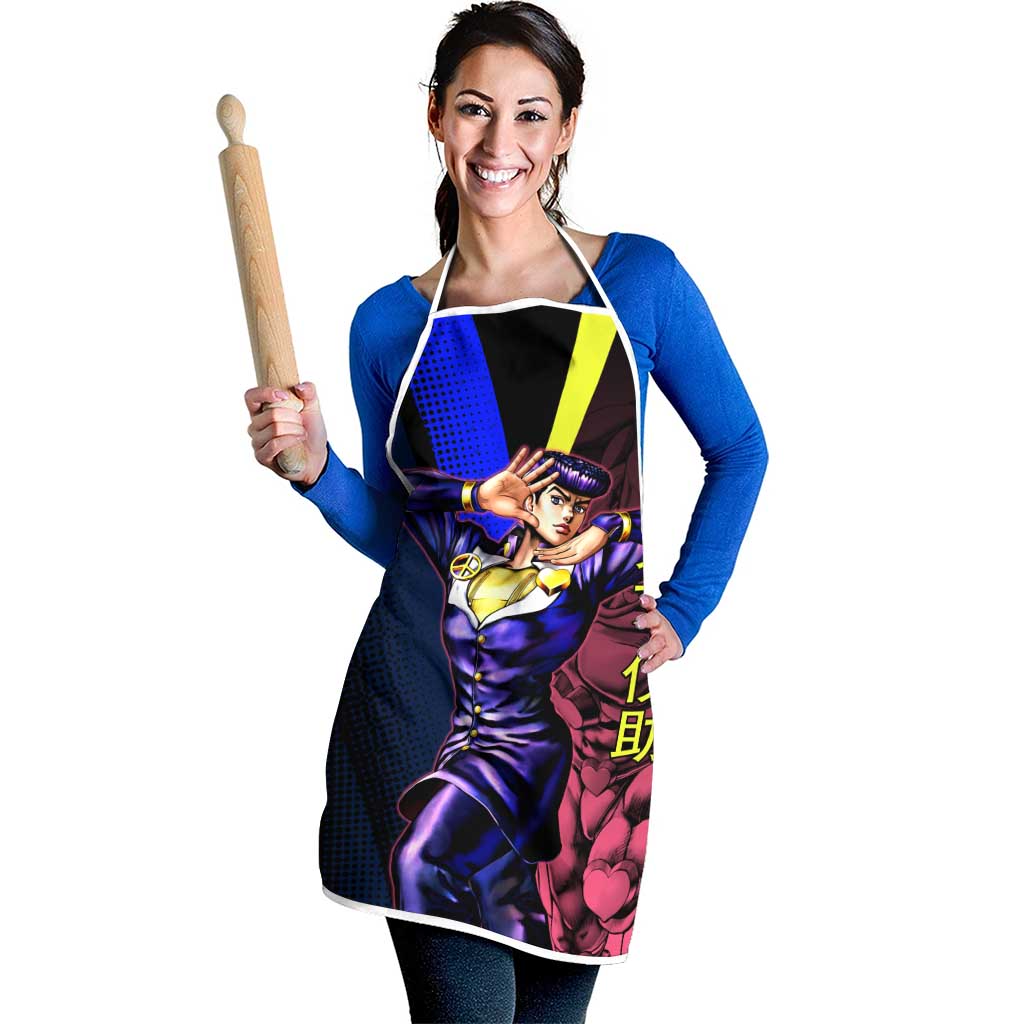 Josuke JoJo’s Bizarre Adventure Apron with Crazy Diamond Stand - The Mazicc
