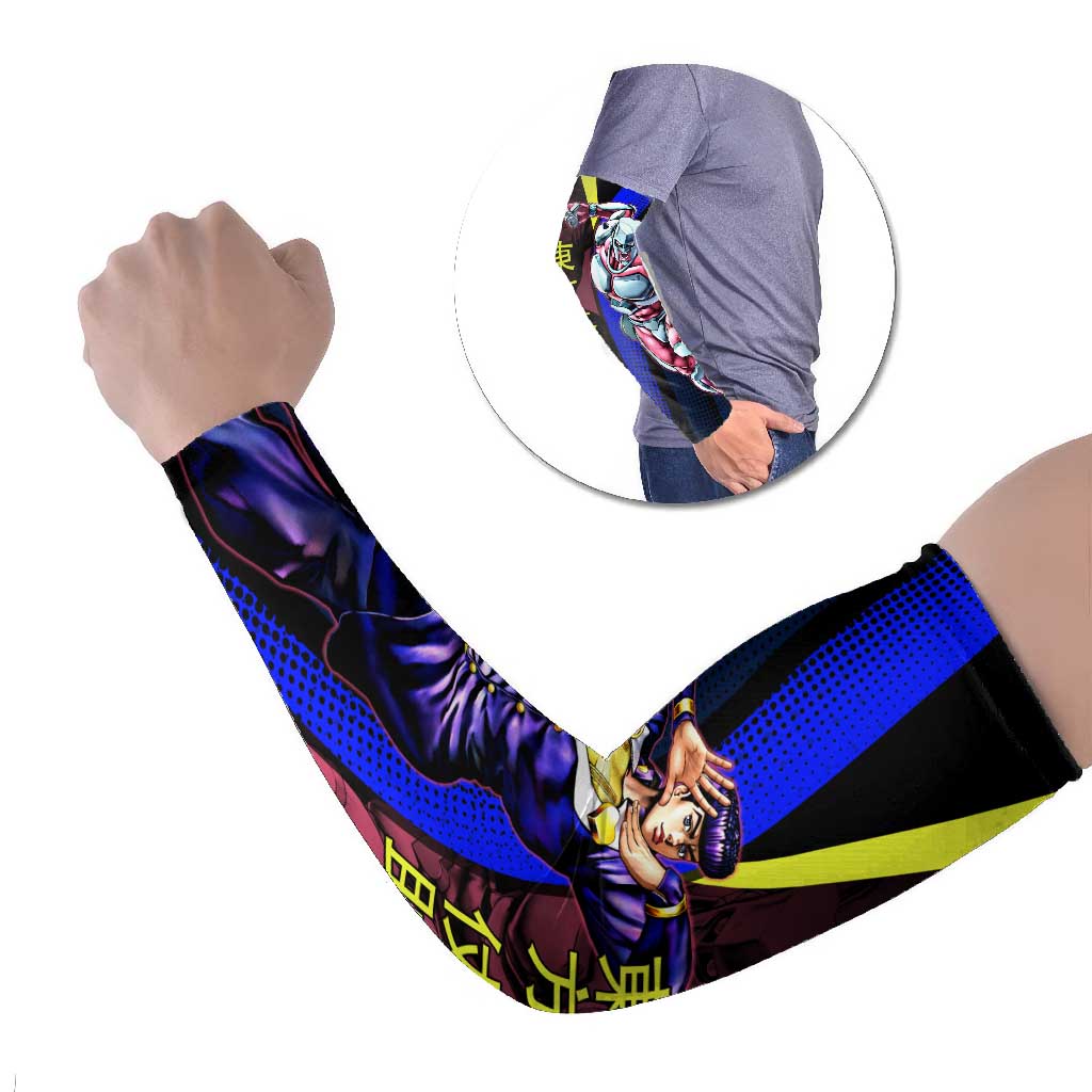 Josuke JoJo’s Bizarre Adventure Arm Sleeves with Crazy Diamond Stand - The Mazicc