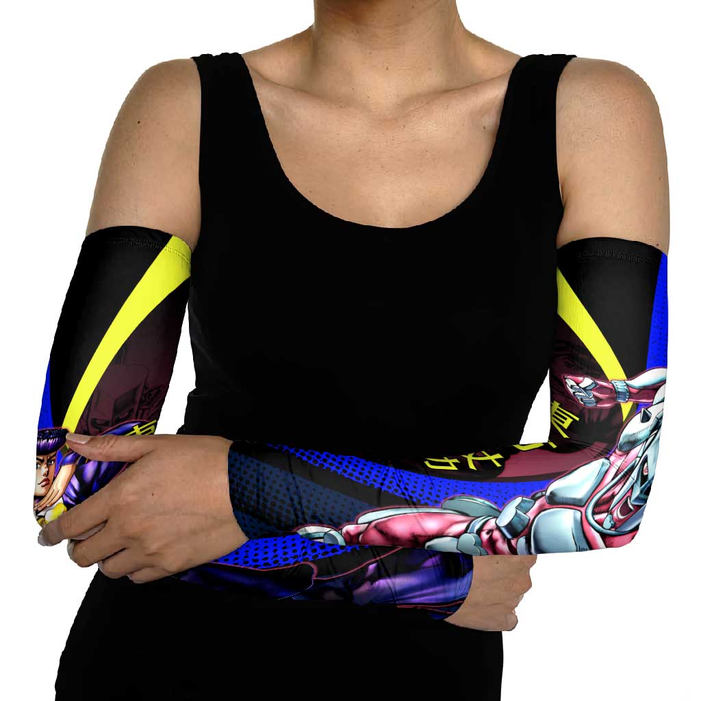 Josuke JoJo’s Bizarre Adventure Arm Sleeves with Crazy Diamond Stand - The Mazicc