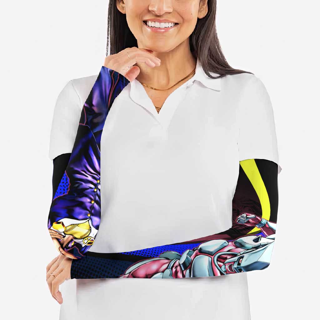 Josuke JoJo’s Bizarre Adventure Arm Sleeves with Crazy Diamond Stand - The Mazicc