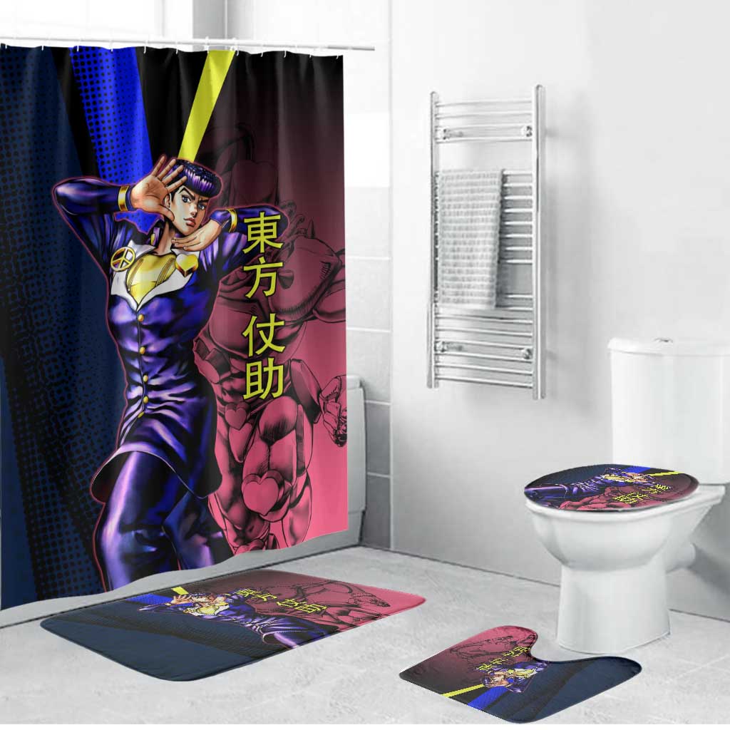 Josuke JoJo’s Bizarre Adventure Bathroom Set with Crazy Diamond Stand - The Mazicc