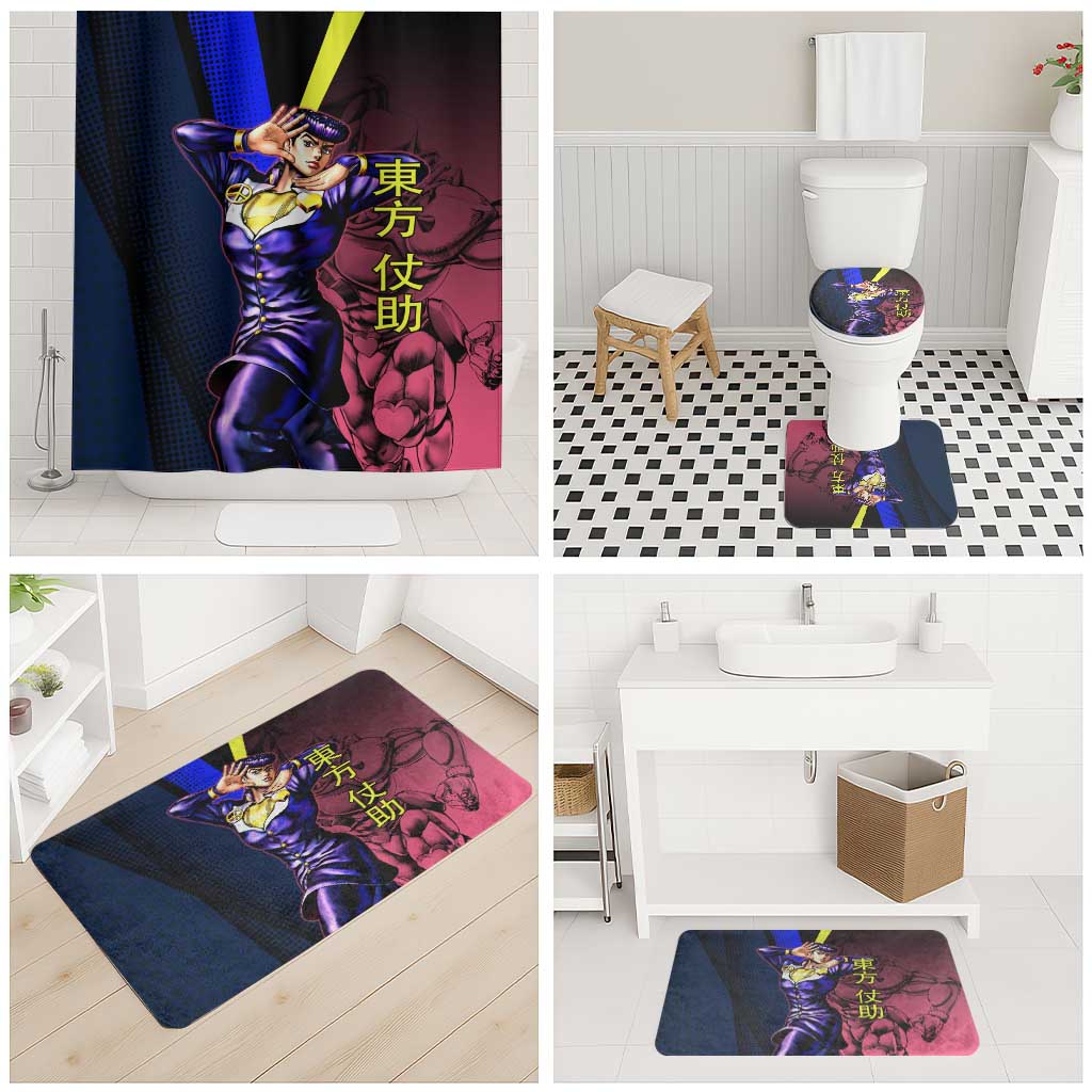 Josuke JoJo’s Bizarre Adventure Bathroom Set with Crazy Diamond Stand - The Mazicc