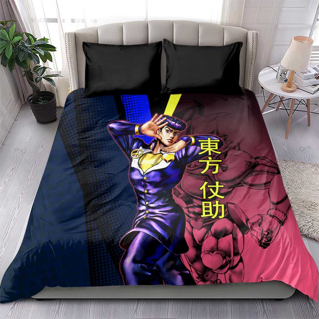 Josuke JoJo’s Bizarre Adventure Bedding Set with Crazy Diamond Stand - The Mazicc