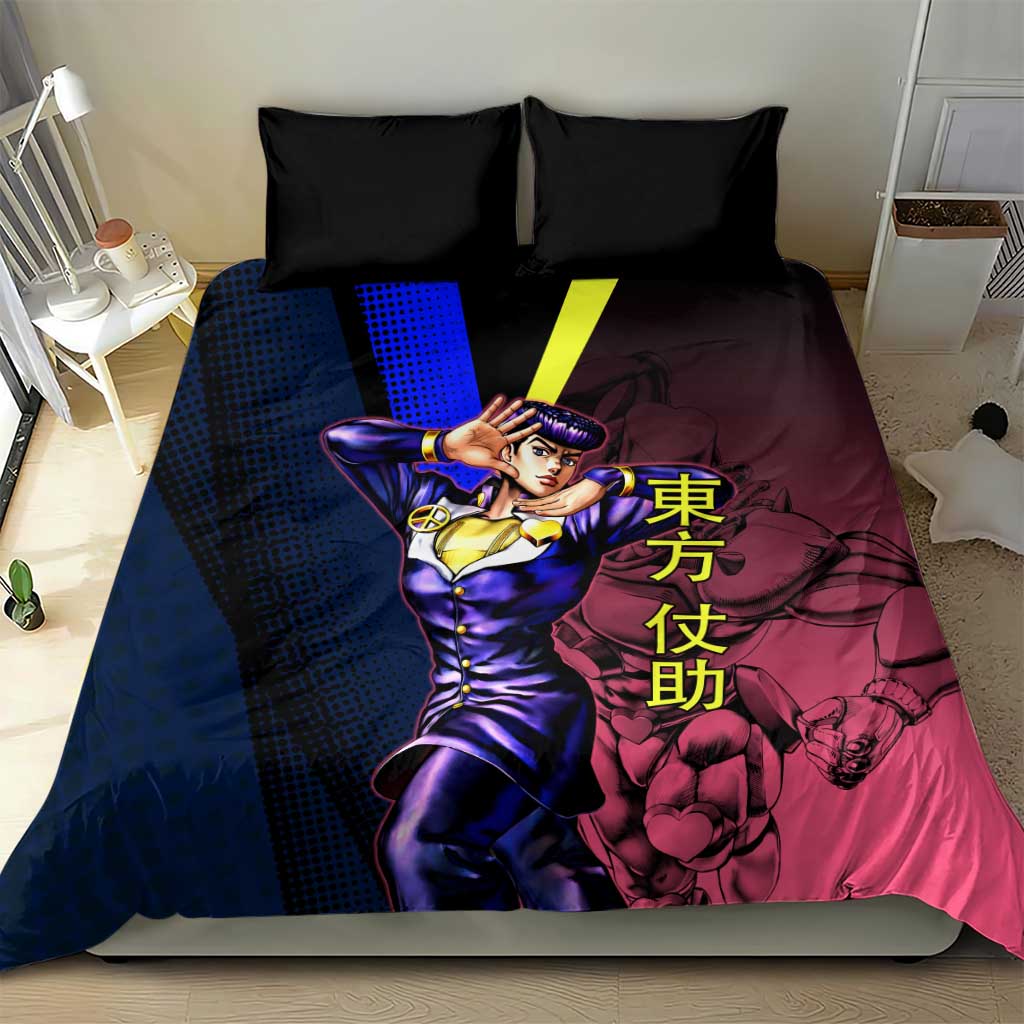 Josuke JoJo’s Bizarre Adventure Bedding Set with Crazy Diamond Stand - The Mazicc