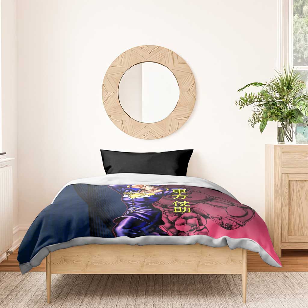 Josuke JoJo’s Bizarre Adventure Bedding Set with Crazy Diamond Stand - The Mazicc