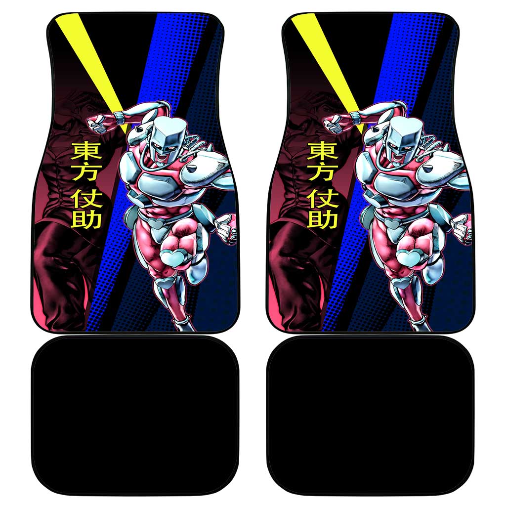 Josuke JoJo’s Bizarre Adventure Car Mats with Crazy Diamond Stand - The Mazicc