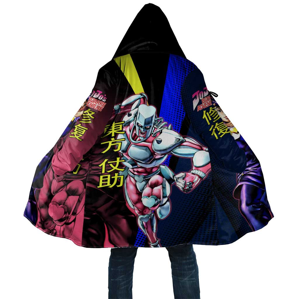 Josuke JoJo’s Bizarre Adventure Cloak with Crazy Diamond Stand - The Mazicc