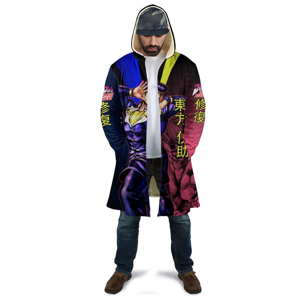 Josuke JoJo’s Bizarre Adventure Cloak with Crazy Diamond Stand - The Mazicc