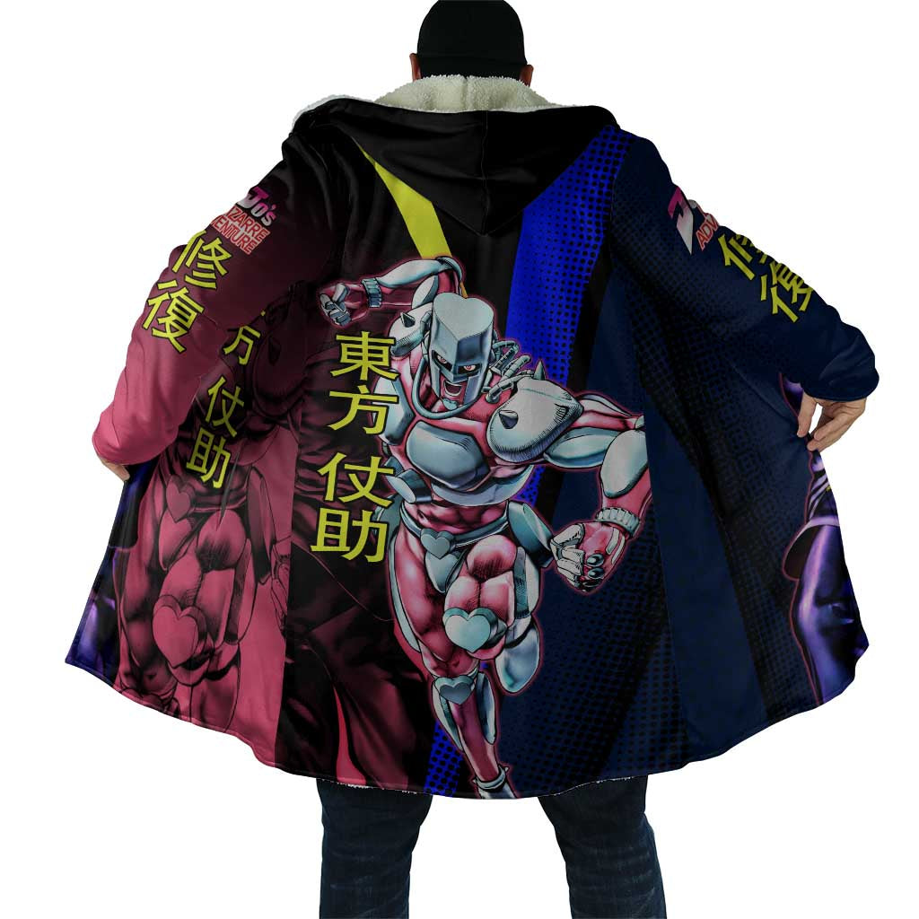 Josuke JoJo’s Bizarre Adventure Cloak with Crazy Diamond Stand - The Mazicc
