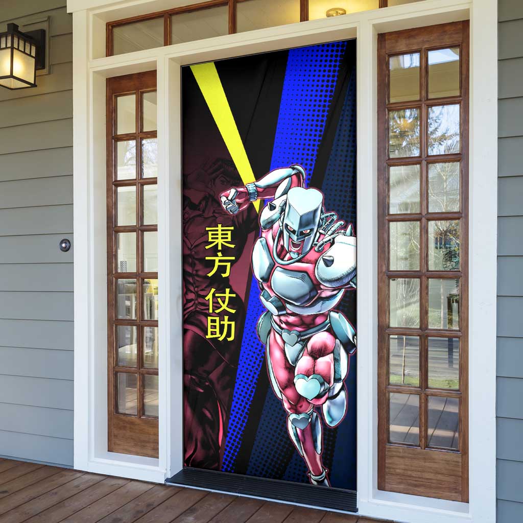 Josuke JoJo’s Bizarre Adventure Door Cover with Crazy Diamond Stand - The Mazicc