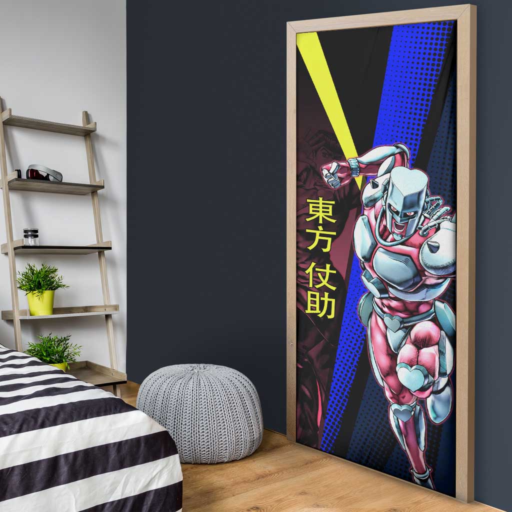 Josuke JoJo’s Bizarre Adventure Door Cover with Crazy Diamond Stand - The Mazicc