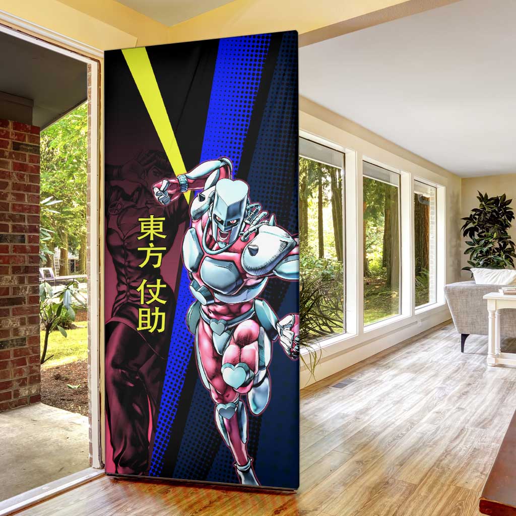 Josuke JoJo’s Bizarre Adventure Door Cover with Crazy Diamond Stand - The Mazicc