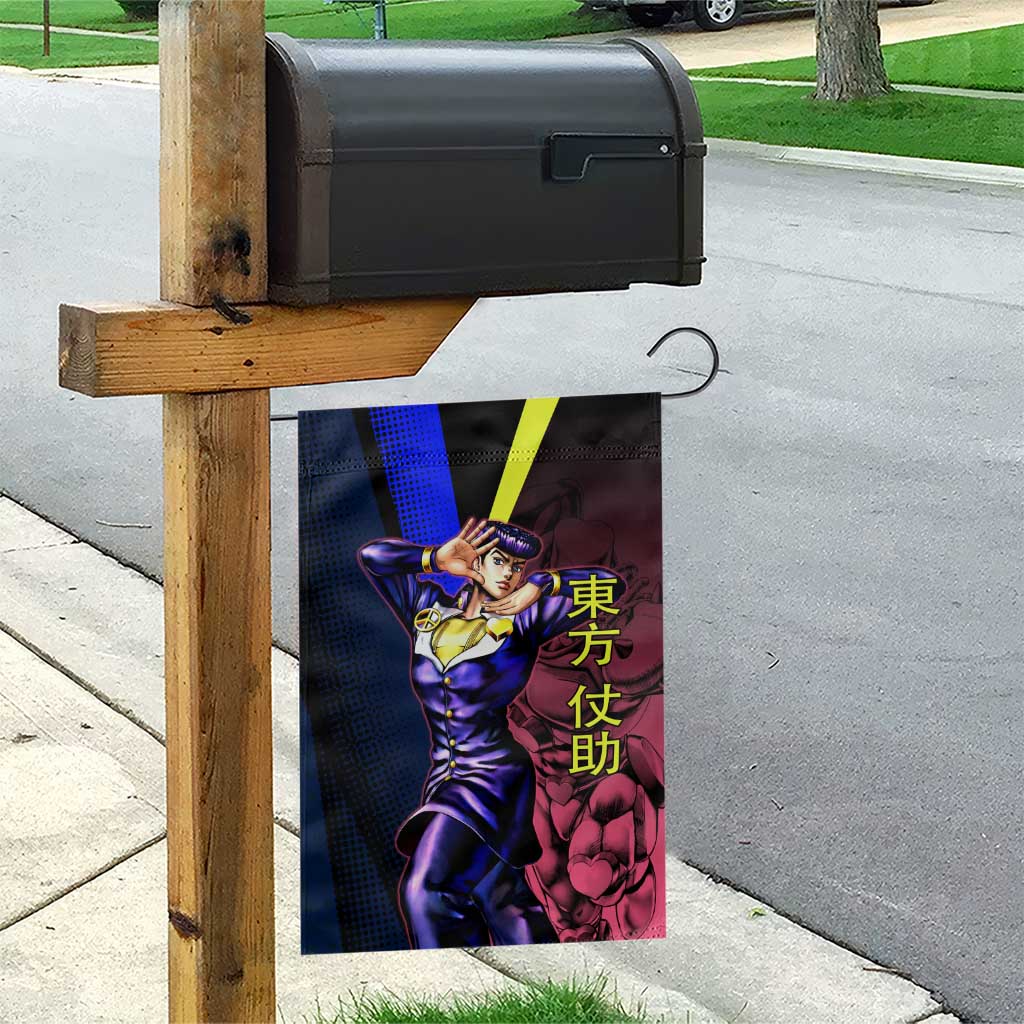 Josuke JoJo’s Bizarre Adventure Garden Flag with Crazy Diamond Stand - The Mazicc