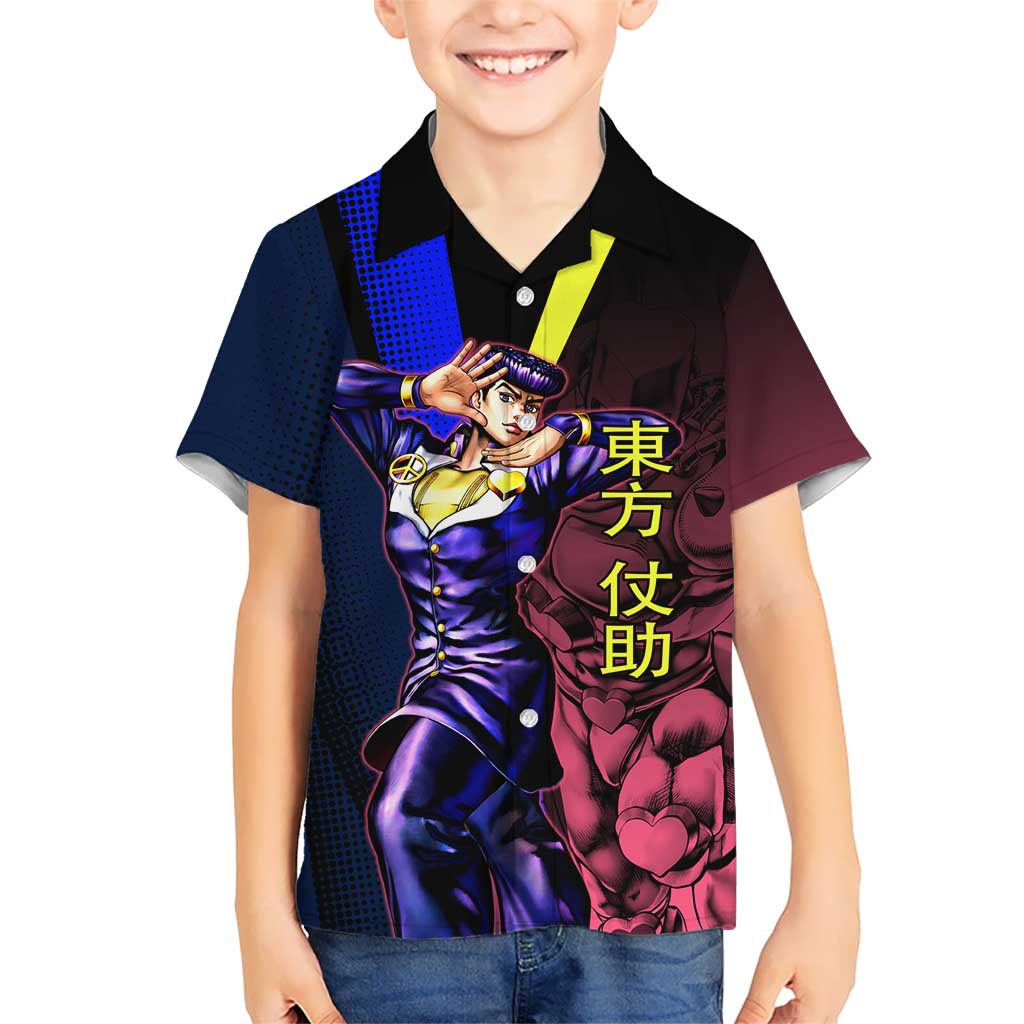 Josuke JoJo’s Bizarre Adventure Hawaiian Shirt with Crazy Diamond Stand - The Mazicc