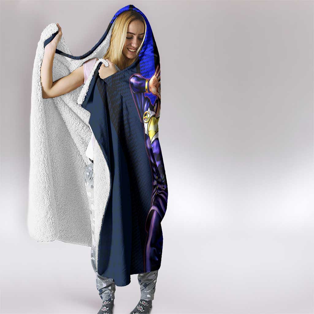 Josuke JoJo’s Bizarre Adventure Hooded Blanket with Crazy Diamond Stand - The Mazicc