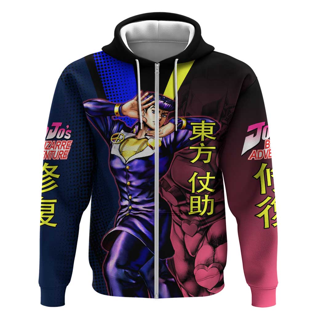Josuke JoJo’s Bizarre Adventure Hoodie with Crazy Diamond Stand - The Mazicc