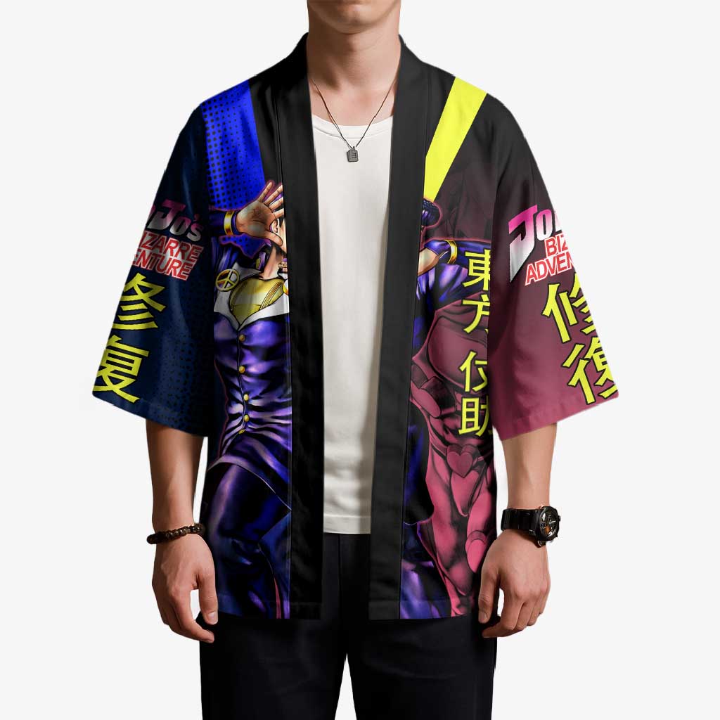 Josuke JoJo’s Bizarre Adventure Kimono with Crazy Diamond Stand - The Mazicc