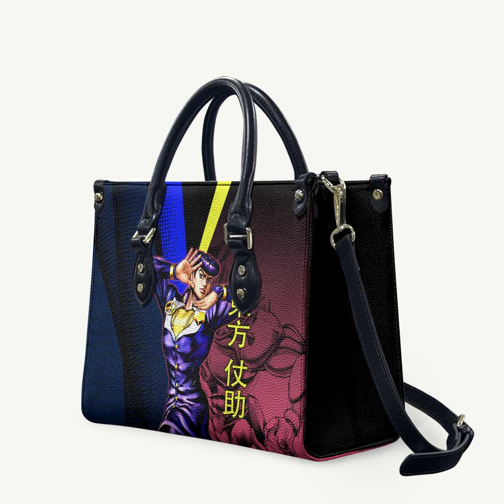 Josuke JoJo’s Bizarre Adventure Leather Bag with Crazy Diamond Stand - The Mazicc