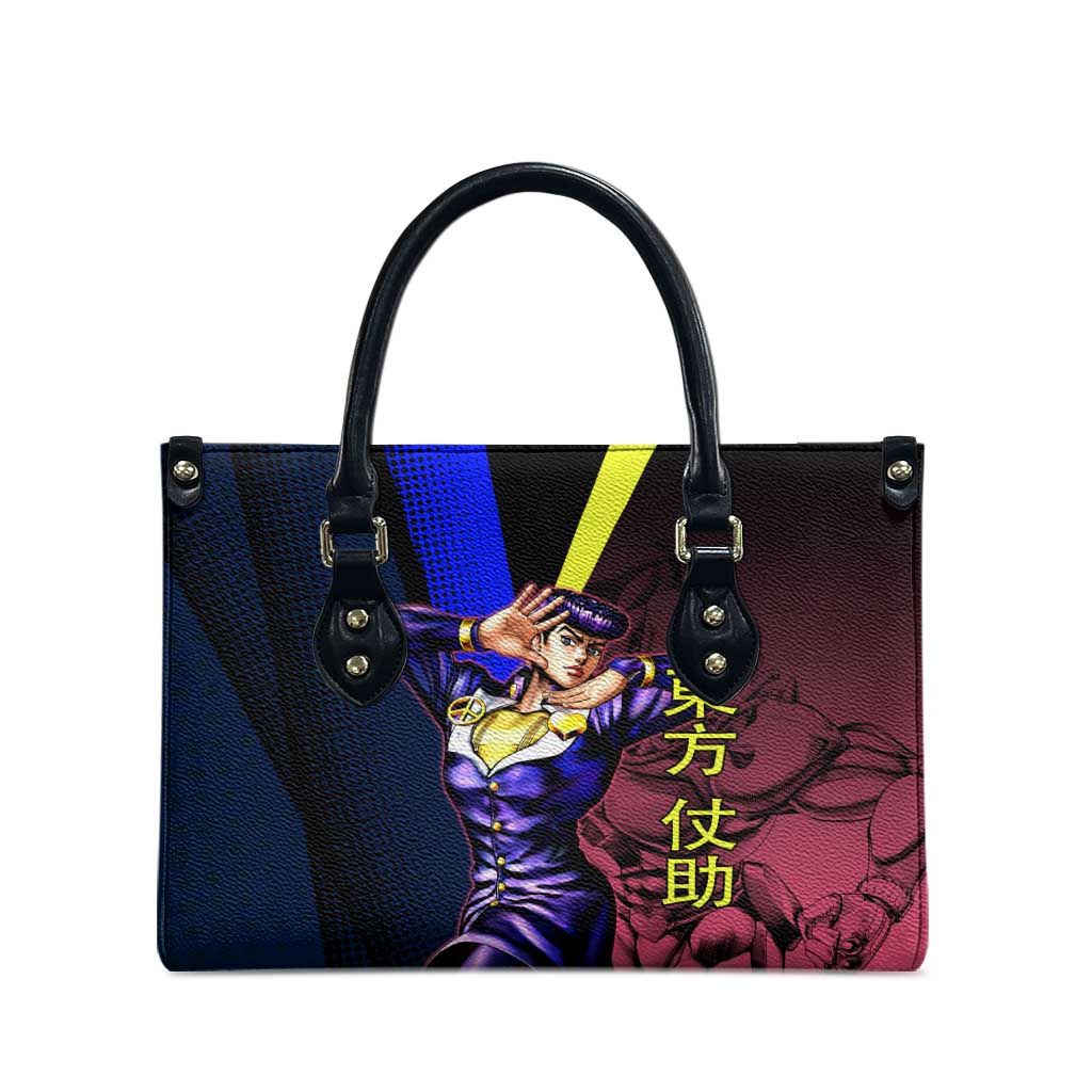 Josuke JoJo’s Bizarre Adventure Leather Bag with Crazy Diamond Stand - The Mazicc