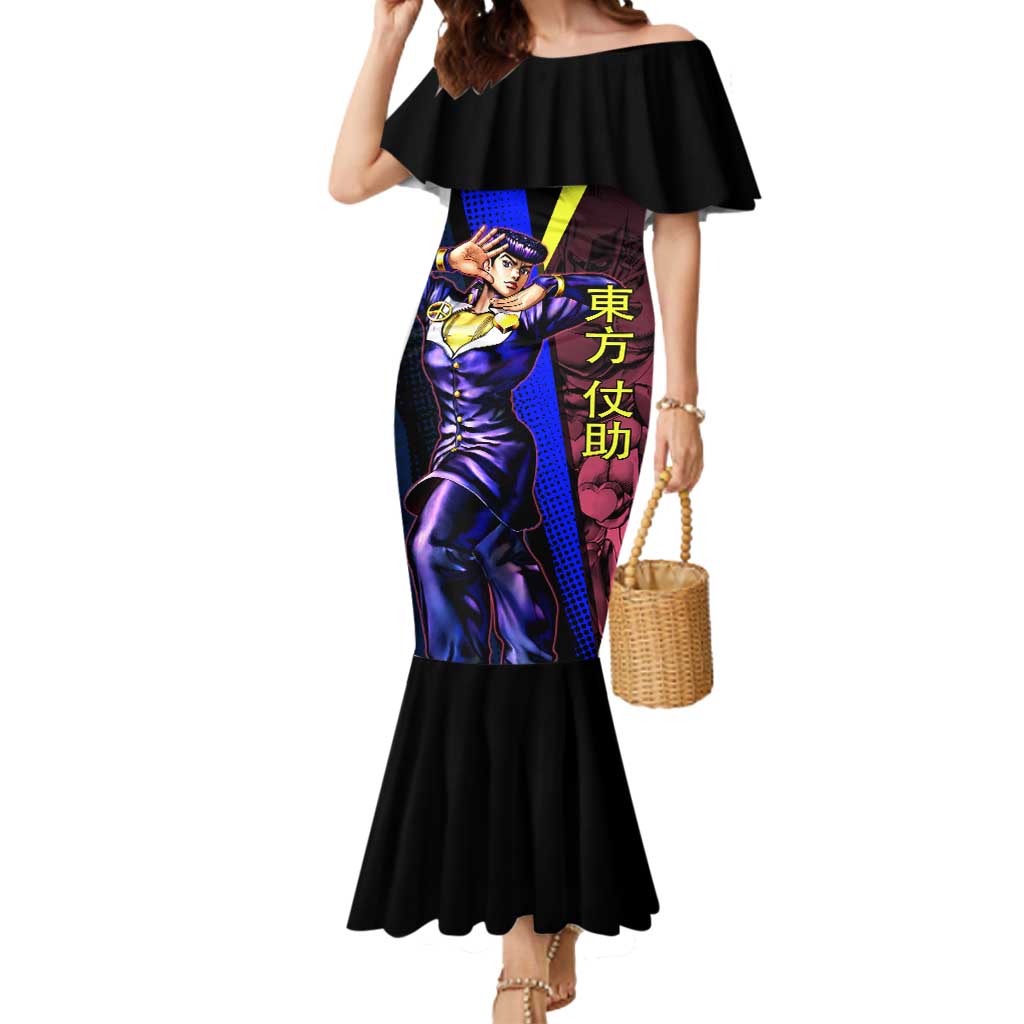 Josuke JoJo’s Bizarre Adventure Mermaid Dress with Crazy Diamond Stand - The Mazicc
