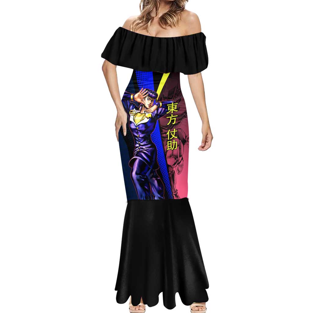 Josuke JoJo’s Bizarre Adventure Mermaid Dress with Crazy Diamond Stand - The Mazicc