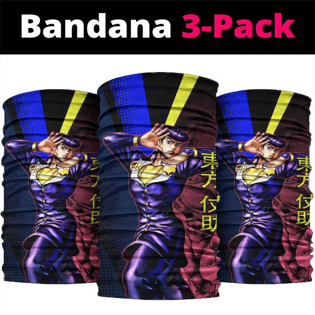 Josuke JoJo’s Bizarre Adventure Neck Gaiter with Crazy Diamond Stand - The Mazicc