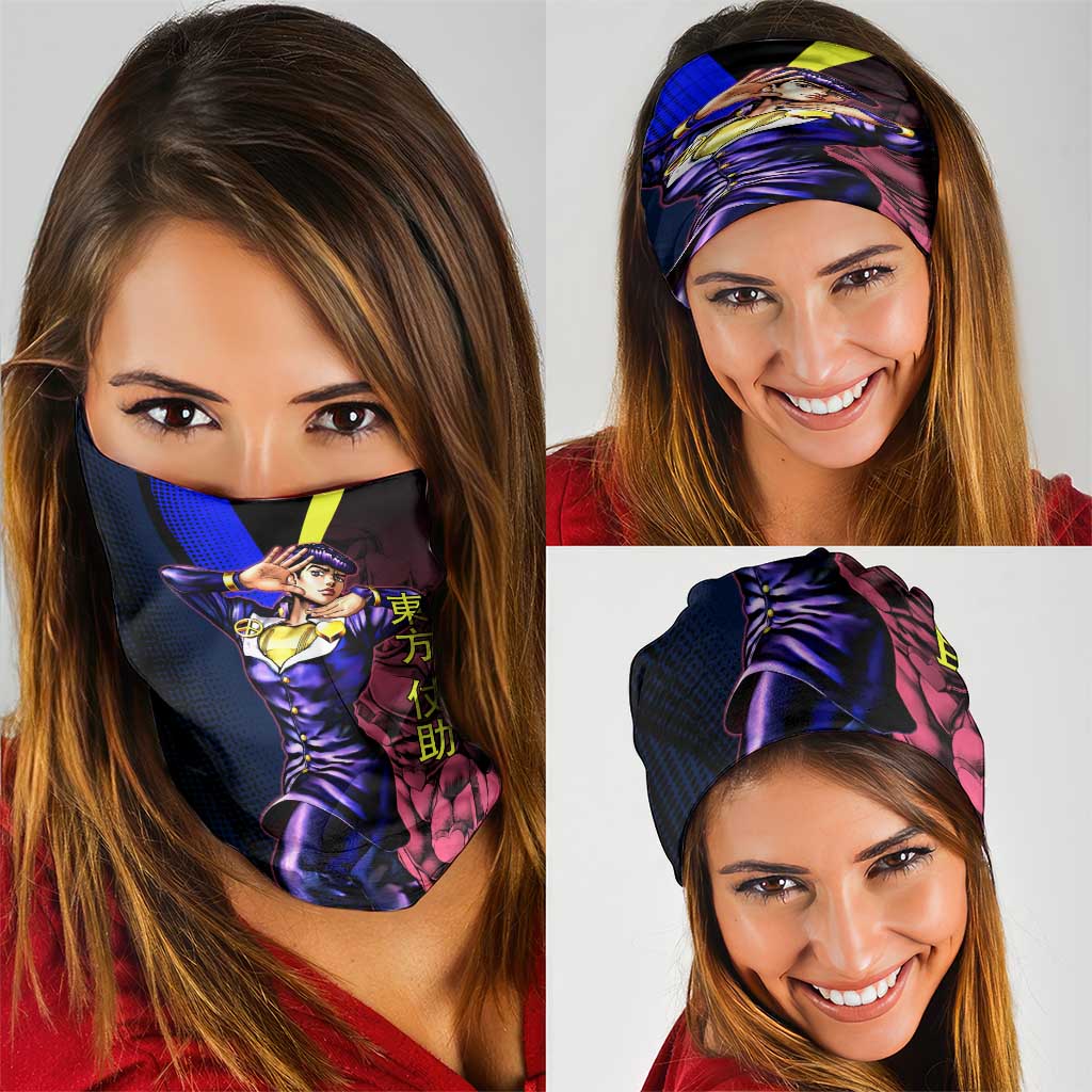 Josuke JoJo’s Bizarre Adventure Neck Gaiter with Crazy Diamond Stand - The Mazicc