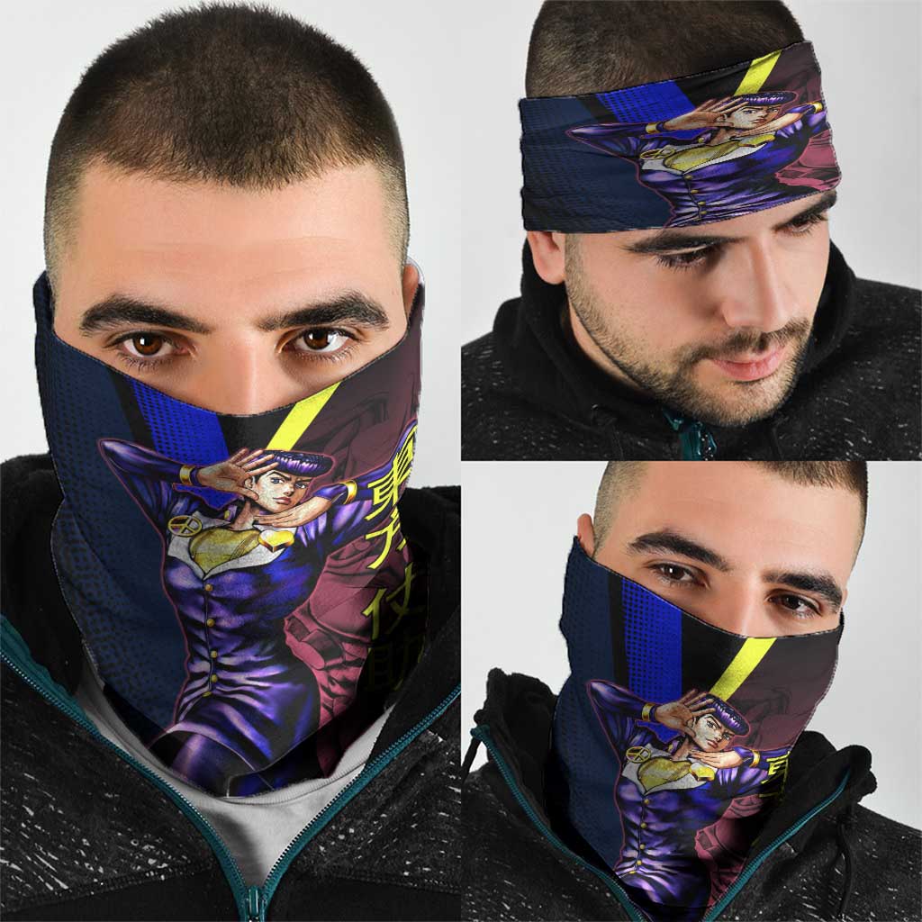 Josuke JoJo’s Bizarre Adventure Neck Gaiter with Crazy Diamond Stand - The Mazicc