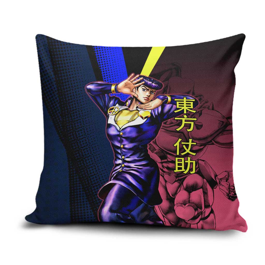Josuke JoJo’s Bizarre Adventure Pillow Cover with Crazy Diamond Stand - The Mazicc