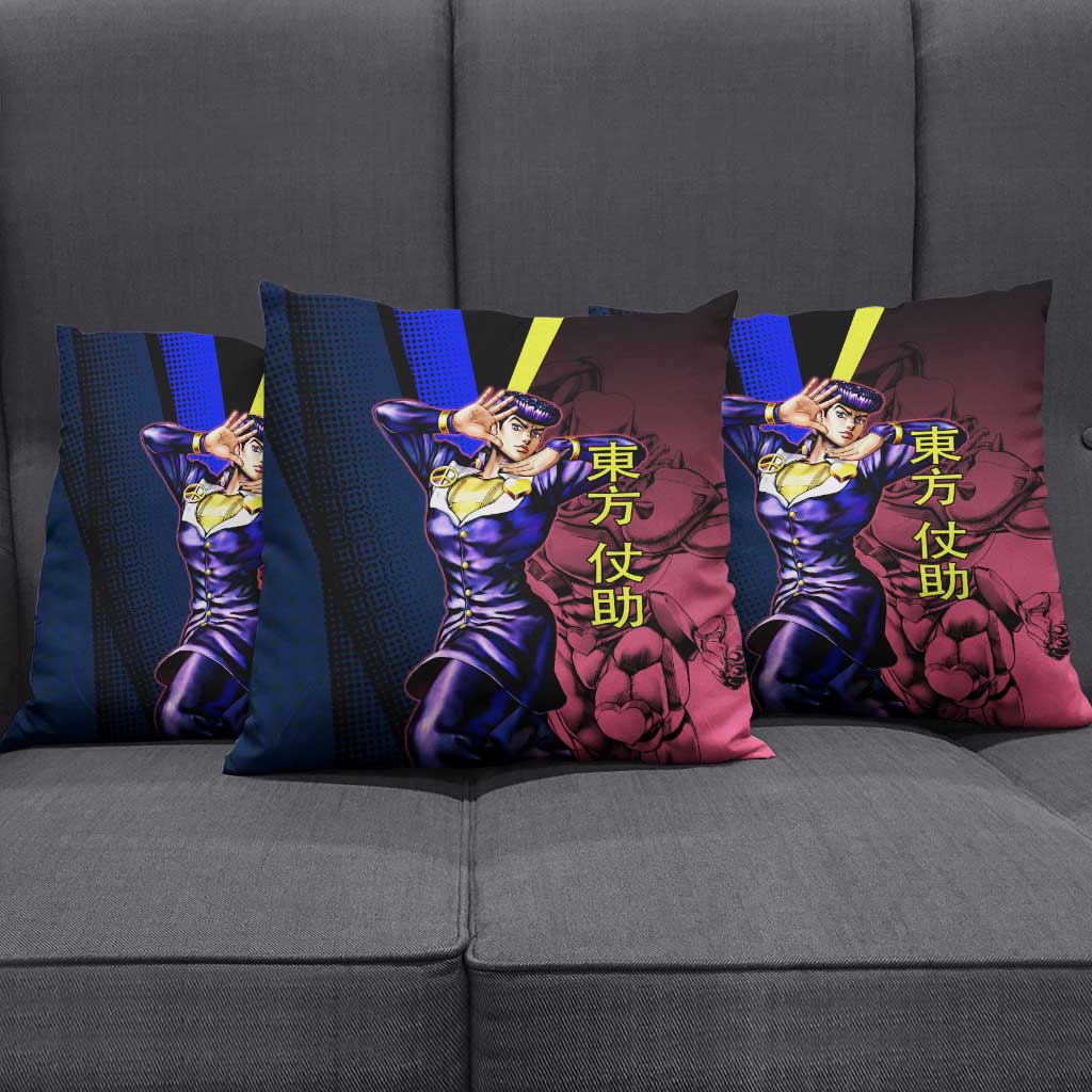 Josuke JoJo’s Bizarre Adventure Pillow Cover with Crazy Diamond Stand - The Mazicc