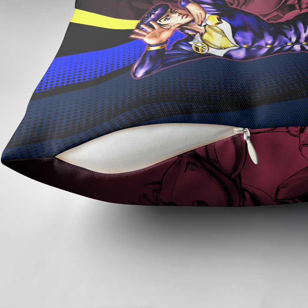 Josuke JoJo’s Bizarre Adventure Pillow Cover with Crazy Diamond Stand - The Mazicc