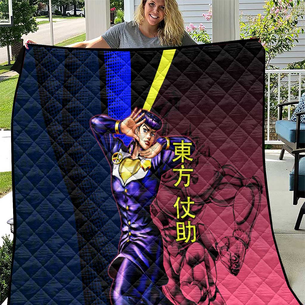 Josuke JoJo’s Bizarre Adventure Quilt with Crazy Diamond Stand - The Mazicc