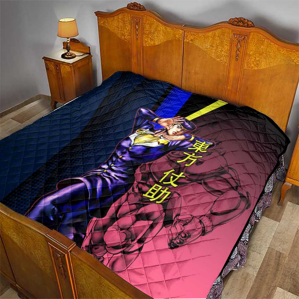 Josuke JoJo’s Bizarre Adventure Quilt with Crazy Diamond Stand - The Mazicc