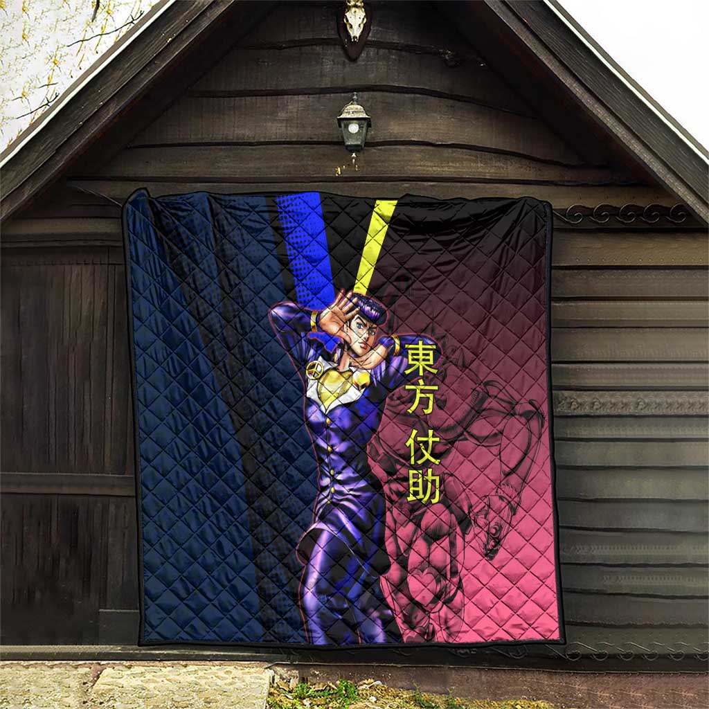 Josuke JoJo’s Bizarre Adventure Quilt with Crazy Diamond Stand - The Mazicc
