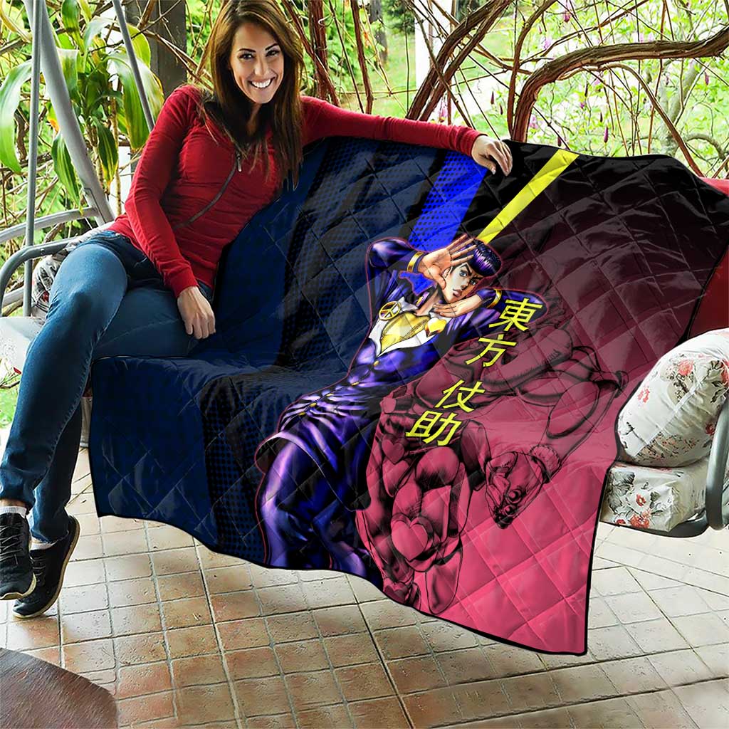 Josuke JoJo’s Bizarre Adventure Quilt with Crazy Diamond Stand - The Mazicc