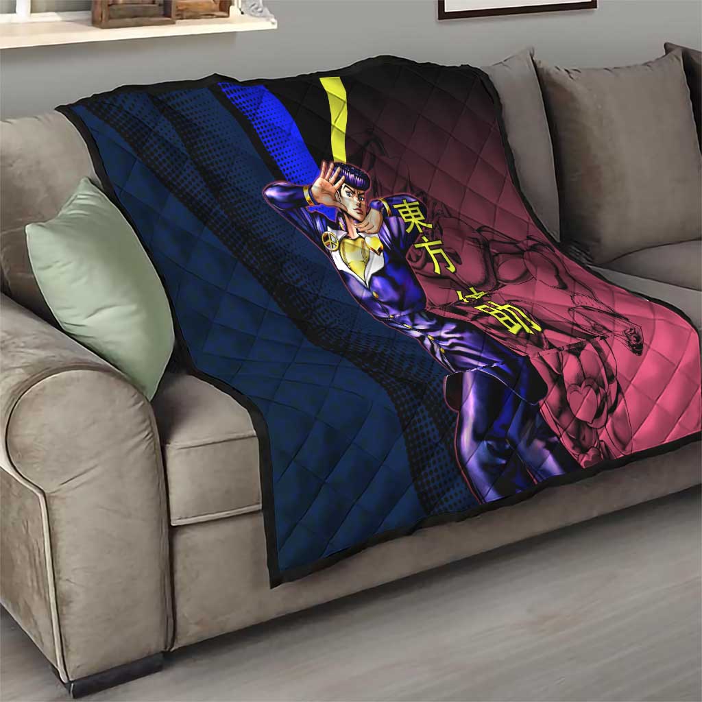 Josuke JoJo’s Bizarre Adventure Quilt with Crazy Diamond Stand - The Mazicc