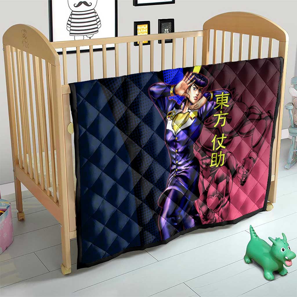 Josuke JoJo’s Bizarre Adventure Quilt with Crazy Diamond Stand - The Mazicc