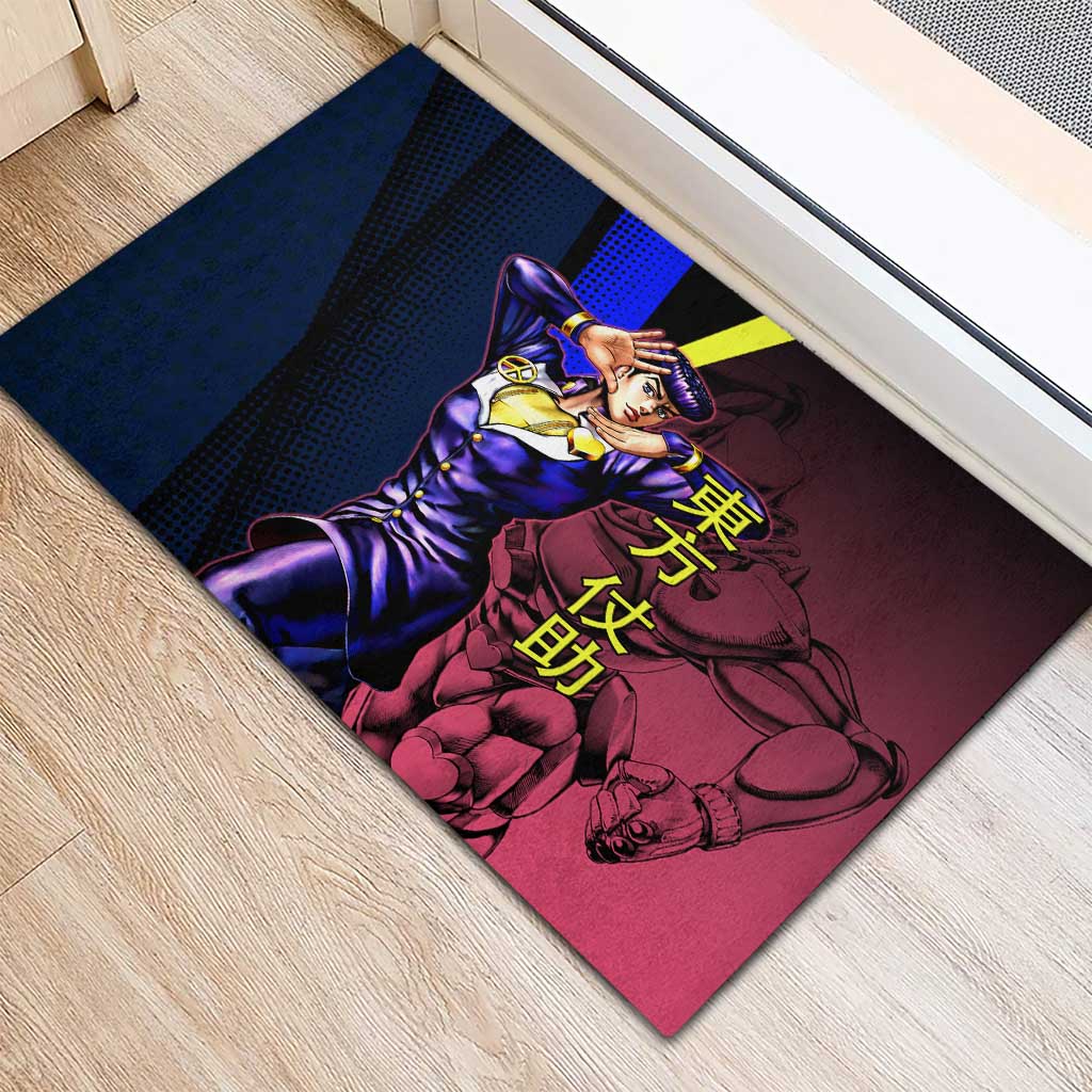 Josuke JoJo’s Bizarre Adventure Rubber Doormat with Crazy Diamond Stand - The Mazicc