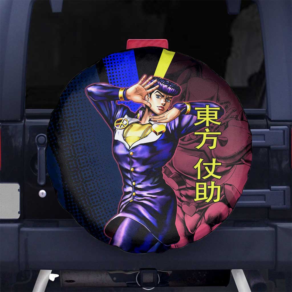 Josuke JoJo’s Bizarre Adventure Spare Tire Cover with Crazy Diamond Stand - The Mazicc